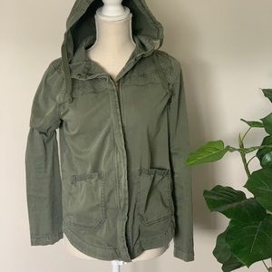 So Olive Green Hooded Jacket - Like New
